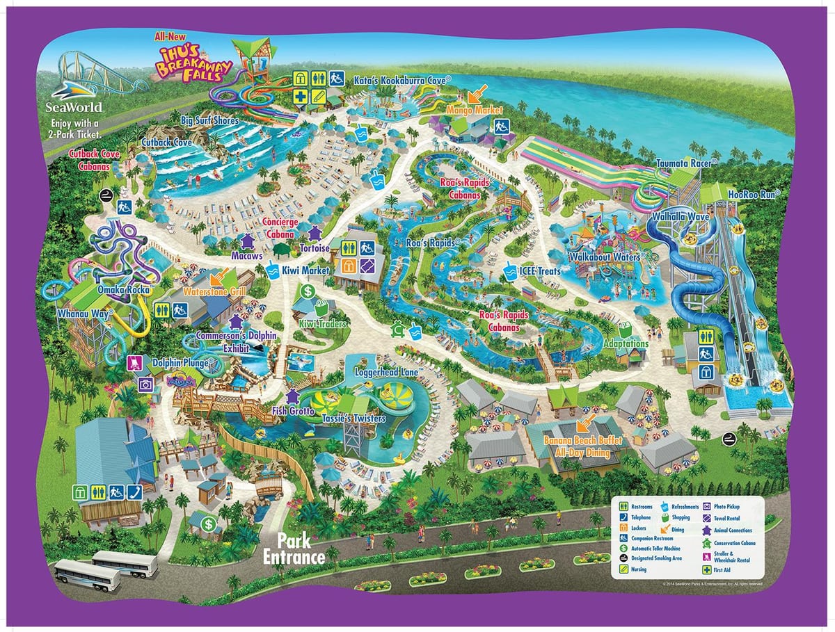 harta e Aquatica Orlando