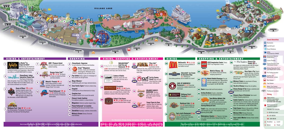 në qendër të qytetit Disney Orlando hartë