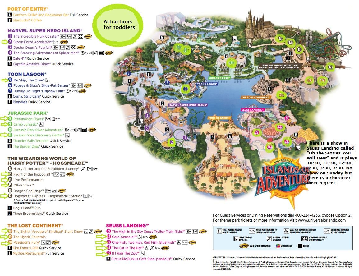 Universal Studios Ishujt e Aventurë hartë